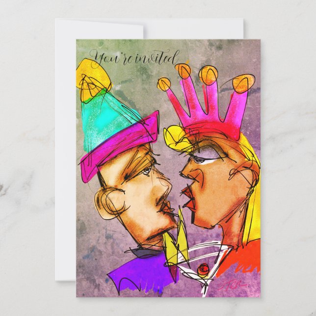 New Year’s Eve invitations  (Front)