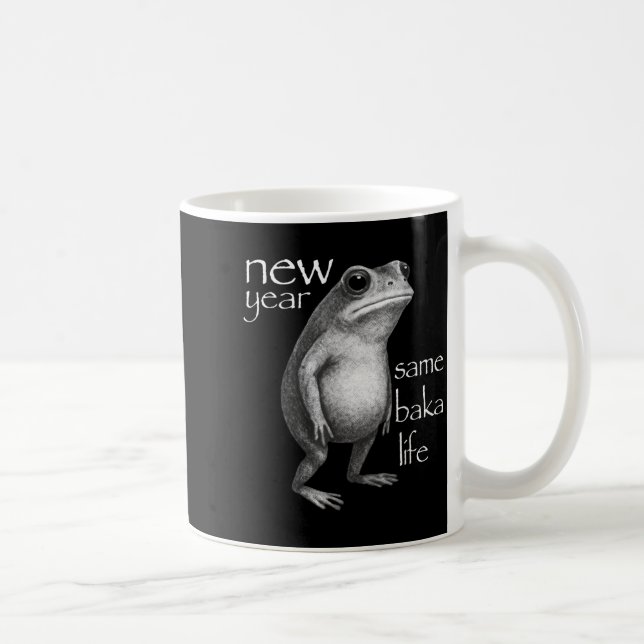 New Year Same Baka Life Funny Frog Joke  Coffee Mug (Right)