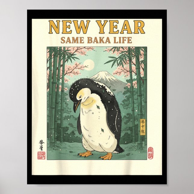 New Year Same Baka Life Penguin New Year 2026 Reso Poster (Front)