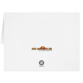 New Year Season Greeting Cards - Purple Rose (Back Horizontal)