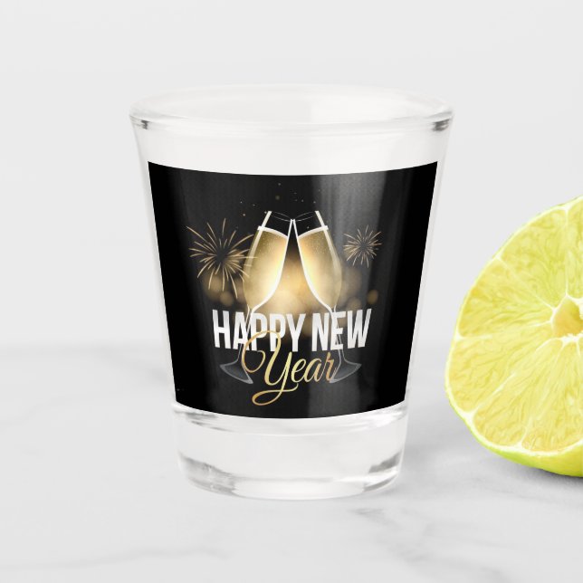 New Year  Shot Glass (Front)