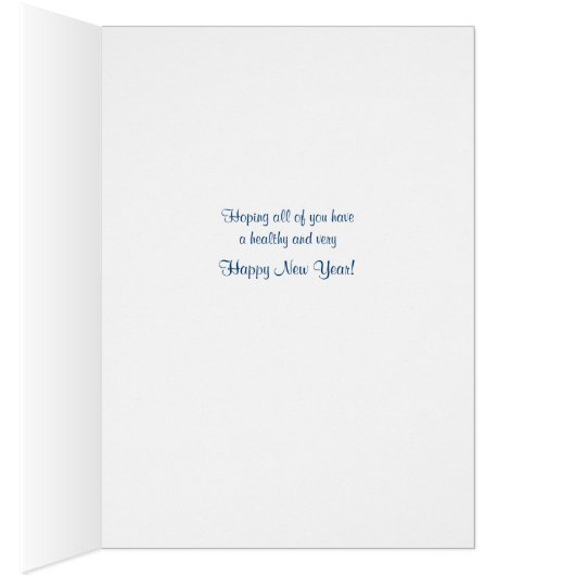 New Year Snow Trees Sister & Family Tennyson Poem (Inside (Right))