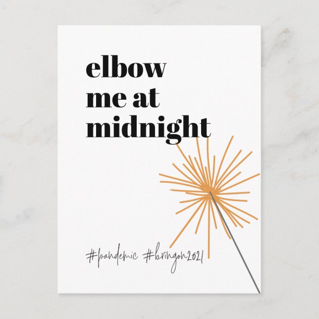 New Year Socially Distant 2020 Do-Over Funny Humor Holiday Postcard (Front)