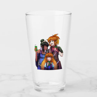 New Year Space Celebration Glass