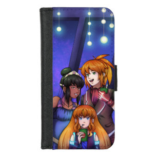 New Year Space Celebration iPhone 8/7 Wallet Case