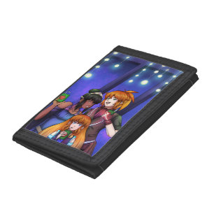 New Year Space Celebration Tri-fold Wallet