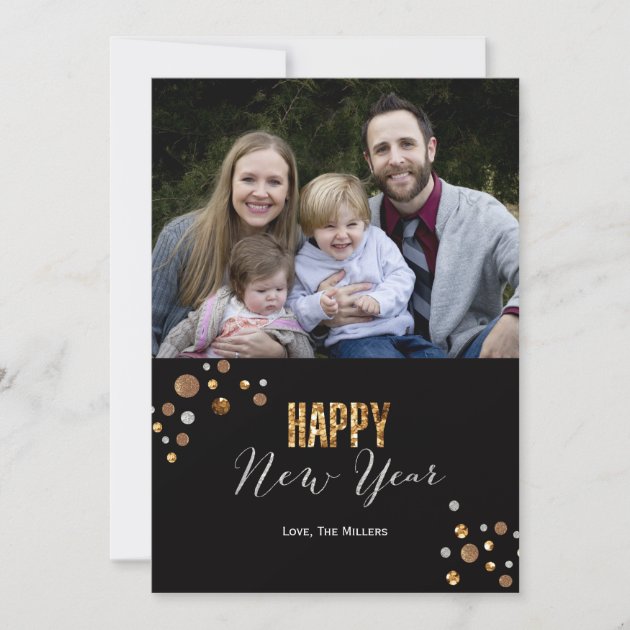 New Year Sparkle Photo Card