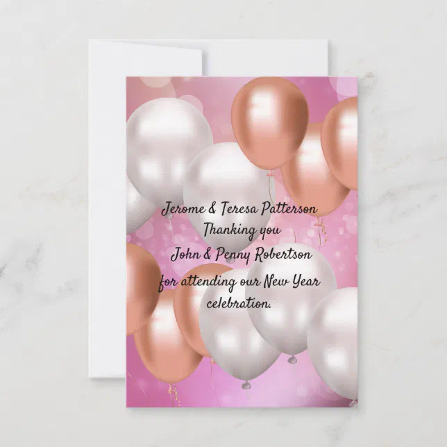 New Year thank you card. | Zazzle