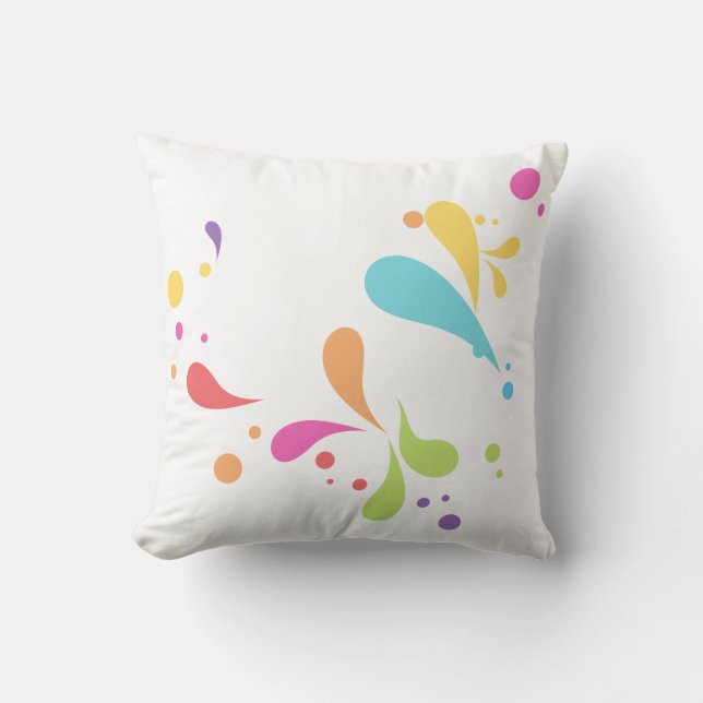 New Year Throw Pillow 16" x 16" (Front)