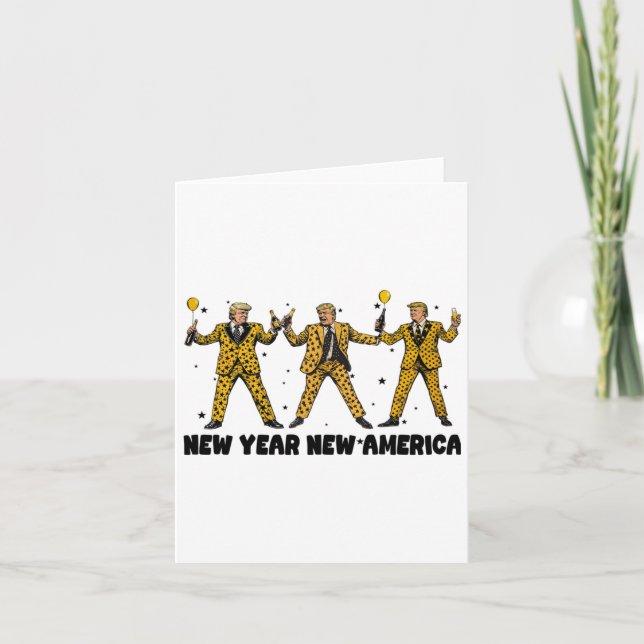 New Year Trump 2025 1  Card (Front)