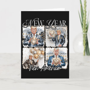 New Year Trump 2025 Coquette Bow Meet Me At Midnig Card