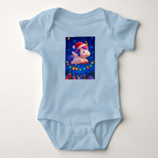 New Year Unicorn, Author Natasha Us Baby Bodysuit