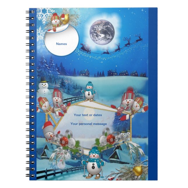 New Year winter card Notebook (Front)