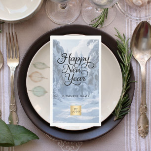 New Year winter wonderland business logo Paper Guest Towels