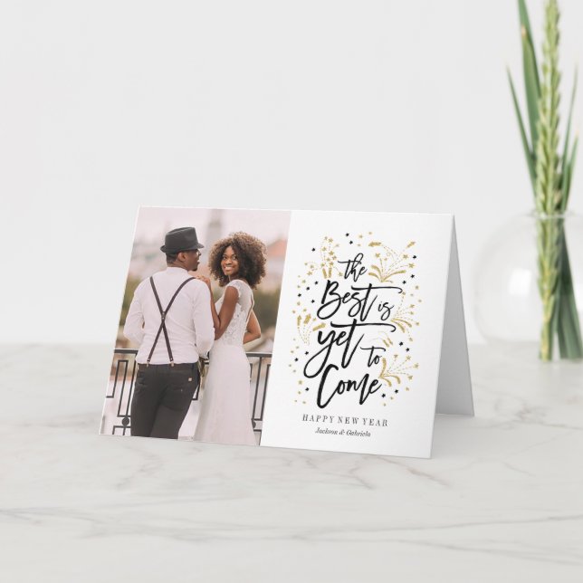 New Year wish | fireworks | greeting card (Front)