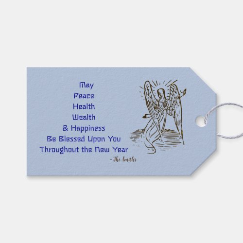 New Year Wishes  Gift Tags