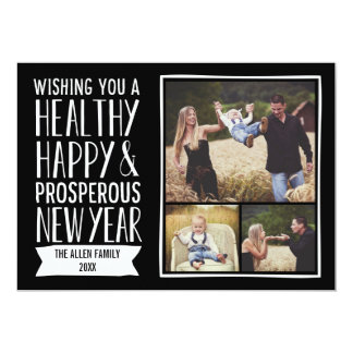 New Year Wishes Holiday Photo Cards