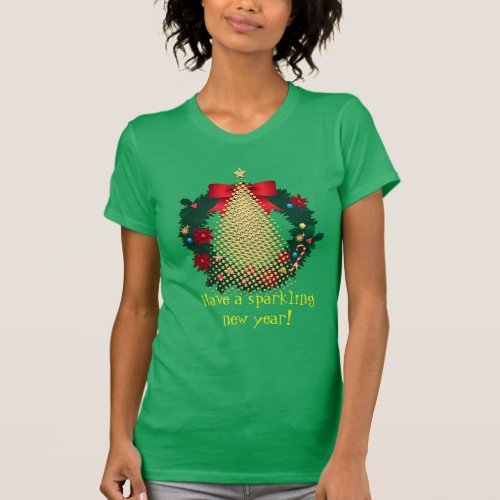 New Year Wishes Holiday T_Shirt