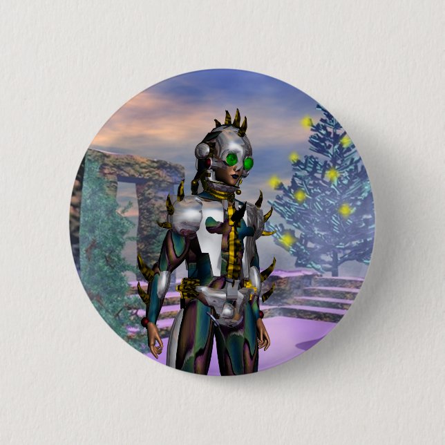 NEW YEAR'EVE OF A CYBORG DROPPED FROM THE FUTURE BUTTON (Front)