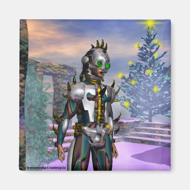 NEW YEAR'EVE OF A CYBORG DROPPED FROM THE FUTURE MAGNET (Front)