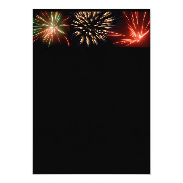 New Year's 2018 Fireworks Invitation