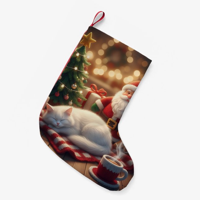 New Year's atmosphere Small Christmas Stocking (Front (Hanging))