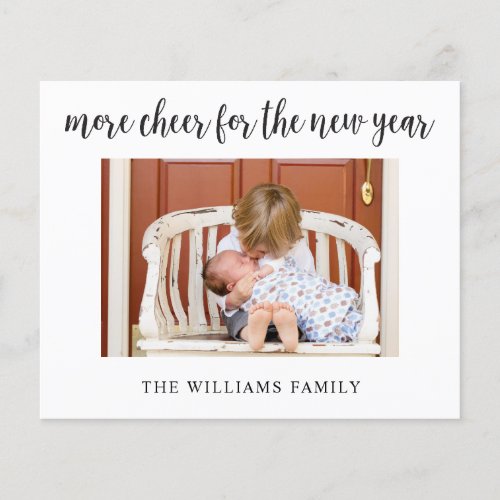 New Years Baby Budget Birth Announcement Card