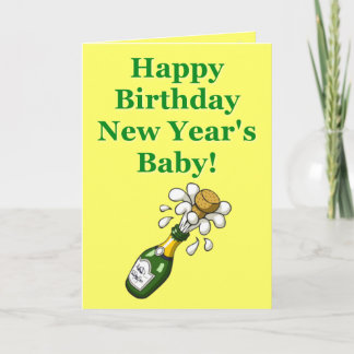 New Year's Birthday Card