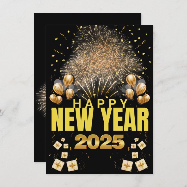 New Years Card (Front/Back)