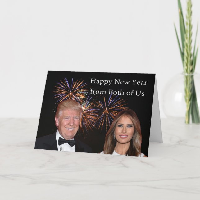 New Years card from Donald and Melania Trump (Front)