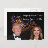 New Years card from Donald and Melania Trump (Front/Back)