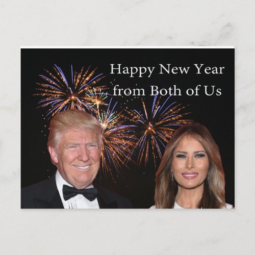 New Years card from Donald and Melania Trump