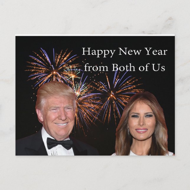 New Years card from Donald and Melania Trump (Front)