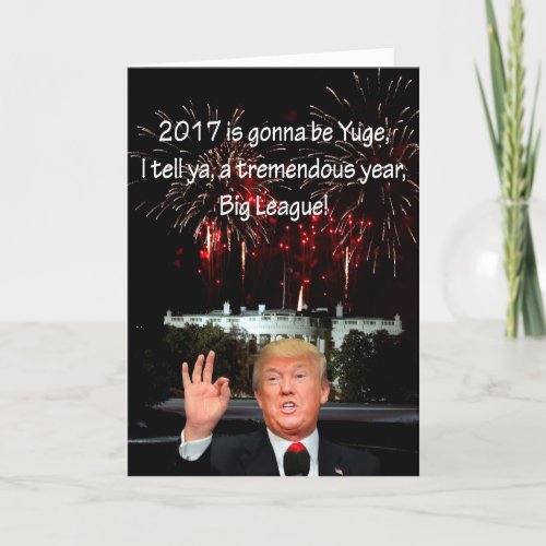 New Years card from Donald J Trump