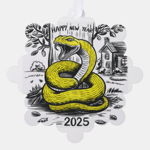 New Year's Card Snake 2025