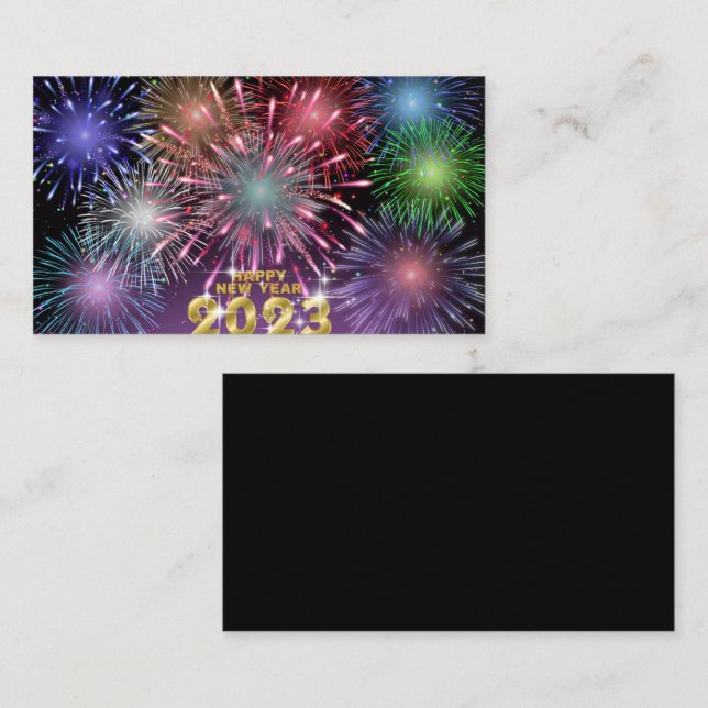 New Year's cards, 2023, Note Card (Front/Back)
