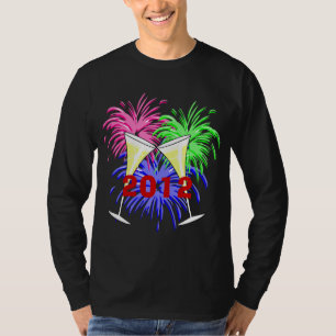 New Year's Champagne And Fire Works Shirt