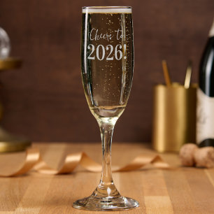 New Years Cheers to 2027 Champagne Flute