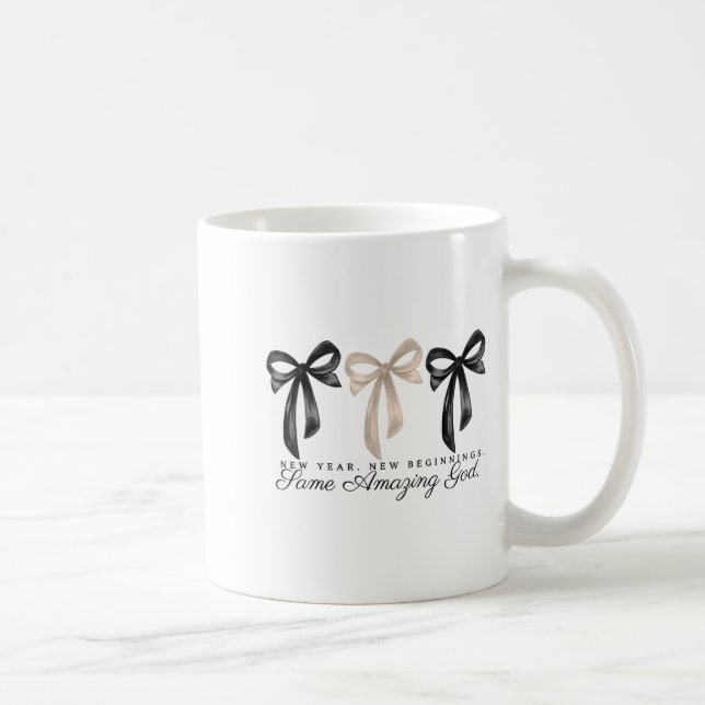 New Years Christian Coquette Faith New Beginnings  Coffee Mug (Right)