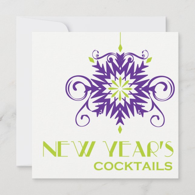 New Year's Cocktail Party Invitation (Front)