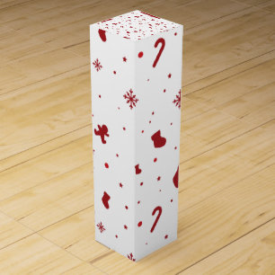 New Year's colorful wine box red white