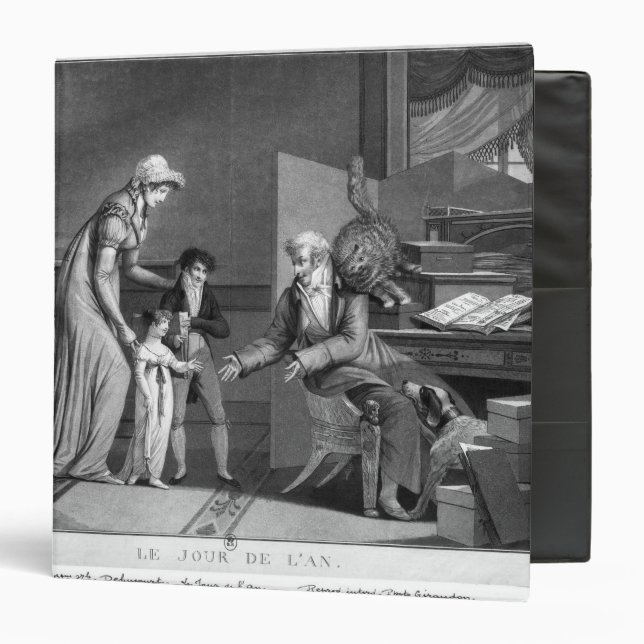 New Year's Day, 1807 3 Ring Binder (Front/Inside)