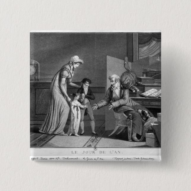 New Year's Day, 1807 Button (Front)