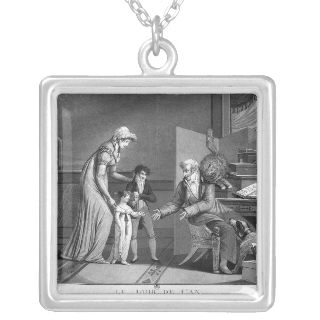 New Year's Day, 1807 Silver Plated Necklace (Front)