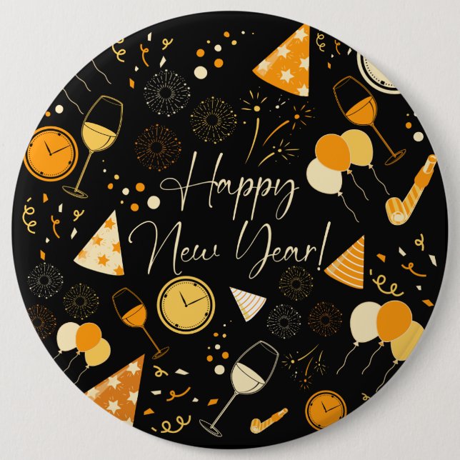 New Year's Day  Button (Front)