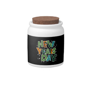 New Year's Day Candy Jar