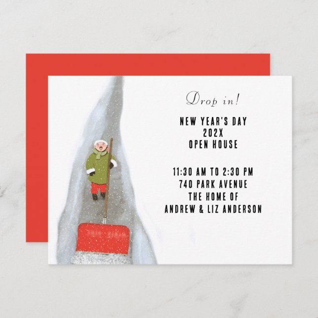 New Year's Day Invitation (Front/Back)