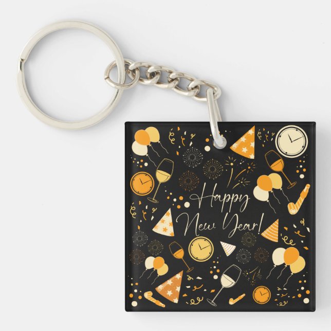 New Year's Day  Keychain (Front)