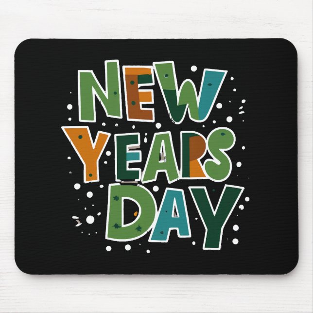 New Year's Day Mouse Pad (Front)
