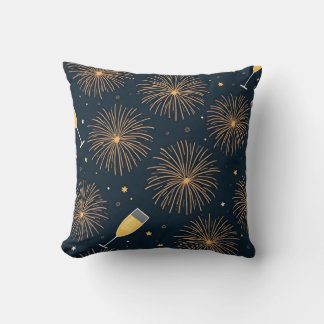 New Year's Day Throw Pillow